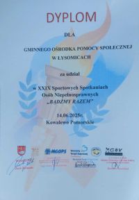 Zdjęcia z XXIX Sportowych Spotkanie Osób Niepełnosprawnych "Bądźmy razem" w Kowalewie Pomorskim
