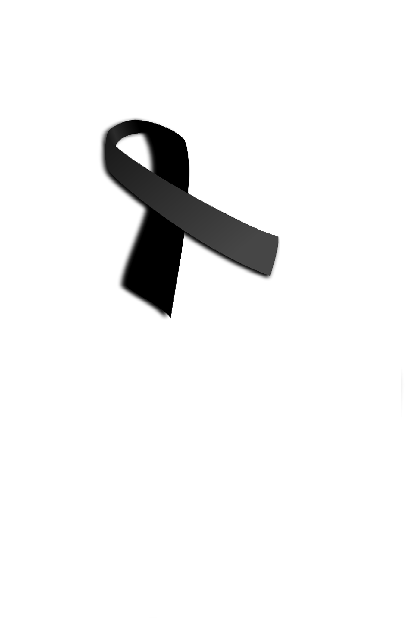Symbol żałoby do informacji dot. śmierci taty pracownika socjalnego