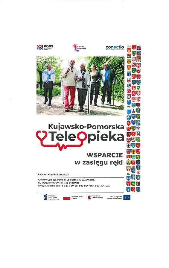 Plakat do projektu Kujawsko - Pomorska Teleopieka
