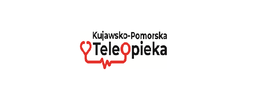 Logo projektu "Kujawsko- Pomorska Teleopieka" (napisa "Kujwasko- Pomorska Teleopieka)