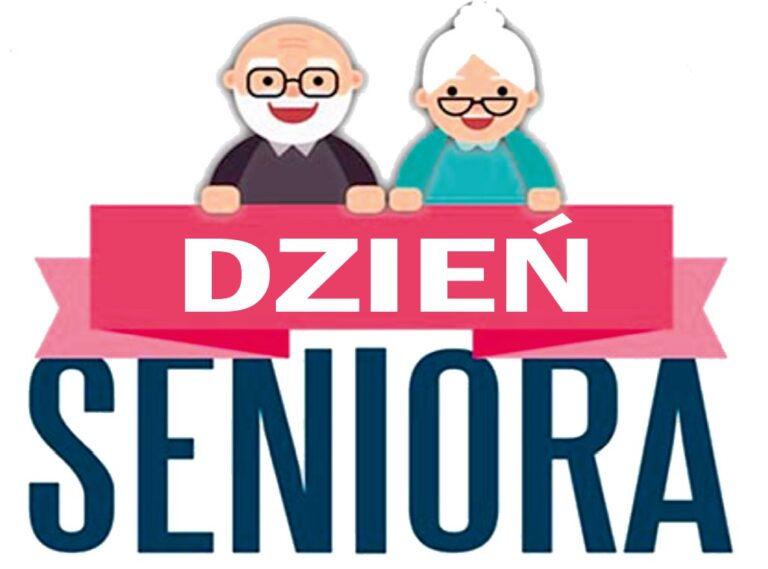Seniorzy - napis dzień seniora